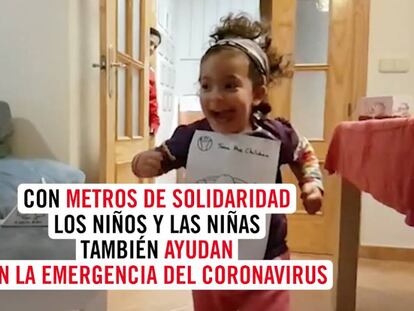 Save the Children lanza la campaña 'Metros Solidarios'.