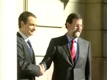 El presidente del Gobierno, José Luis Rodríguez Zapatero, recibirá el próximo viernes en La Moncloa, a las diez de la mañana, al líder del PP, Mariano Rajoy