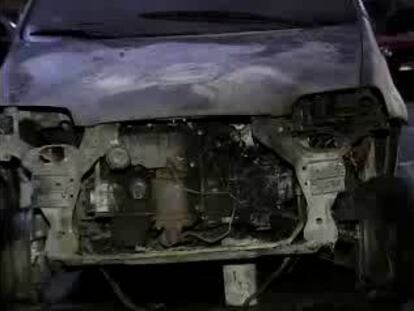 En San Sebastián, unos desconocidos han quemado un cajero automático de Bankoa.