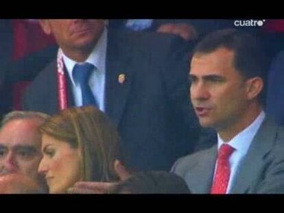 La emoción de los Príncipes de Asturias