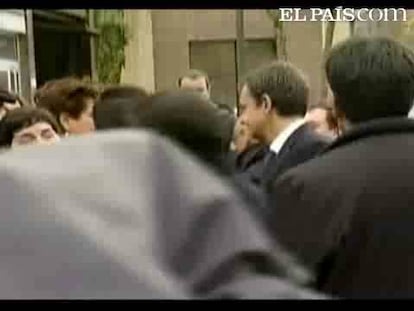 Zapatero y Rajoy llegan al tanatorio de Azpeitia