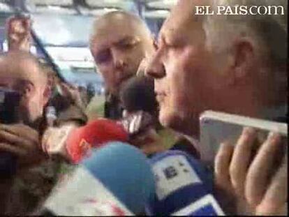 José Pérez Díaz, 'Pepe el del Popular', ha llegado esta mañana al aeropuerto de Barajas (Madrid) procedente de México y ha declarado a los medios que se siente "muy tranquilo", al tiempo que ha reafirmado su inocencia.
