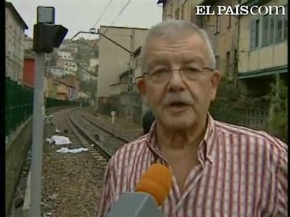 El accidente se ha producido cuando el hombre y la mujer cruzaban el paso a nivel de la localidad asturiana de Langreo.