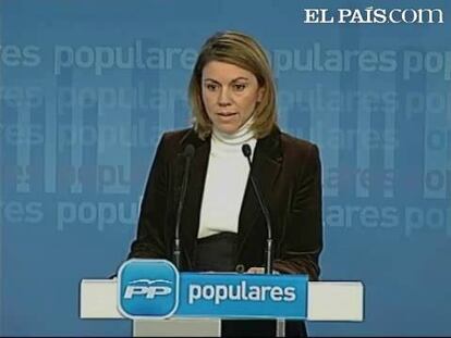 La secretaria general del PP ha asegurado que las palabras de la presidenta regional "no es la de la mayoría del PP en toda España".