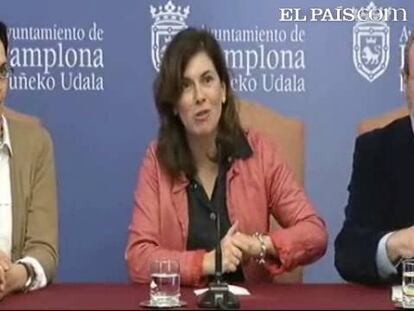 Uxue Barkos diputada de NaBai y portavoz en el Ayuntamiento de Pamplona ha anunciado esta mañana su retirada temporal de la actividad política para centrarse en luchar contra un pequeño tumor que le ha sido detectado en una mama.