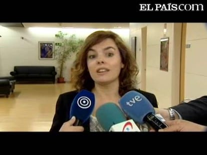 Sáenz de Santamaría atribuye a Rubalcaba la frase de "ETA mata pero no miente"