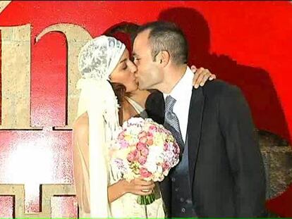 Iniesta se casa a ritmo de la música de ‘Gladiator’