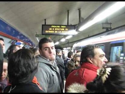 Huelga de Metro en Madrid: protestas en Sol