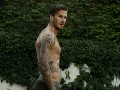 Beckham se despide de Los Ángeles quitándose la ropa