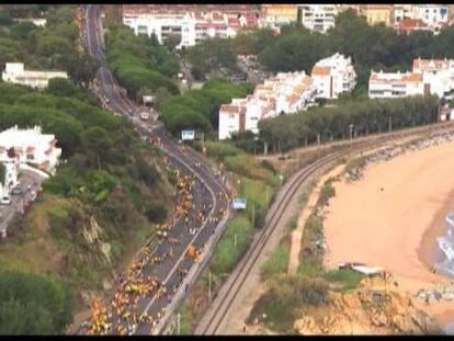 La Vía Catalana, desde el aire