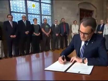 Artur Mas convoca la consulta del 9-N