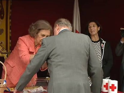 El reencuentro del rey y Doña Sofía