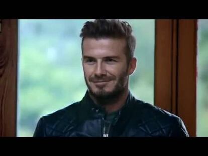 Beckham sale a la carretera para promocionar su whisky