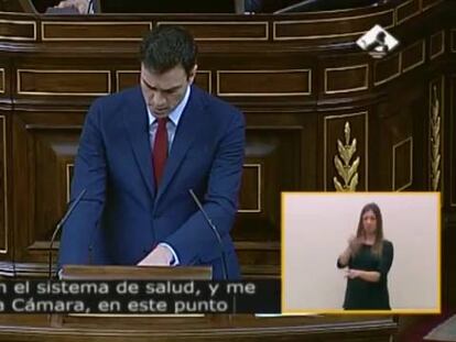 Sánchez acusa al PP de “quebrar” la universalidad del sistema sanitario