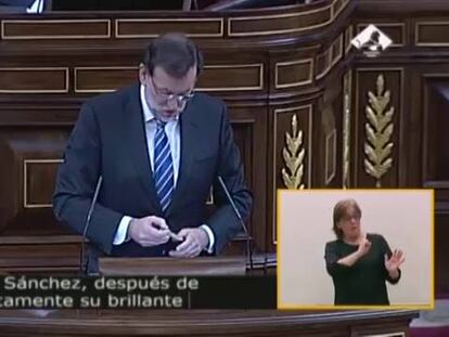 Rajoy responde: “Debería tener más nivel en sus intervenciones”
