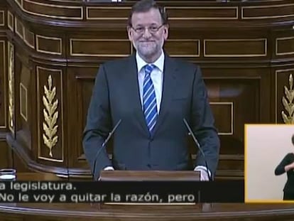 Rajoy asegura que Sánchez no “da la talla para ser presidente del Gobierno”