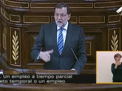 Rajoy dice que “algunos ciudadanos” prefieren trabajar a tiempo parcial