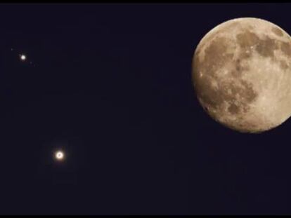 Júpiter e Vênus, juntinhos