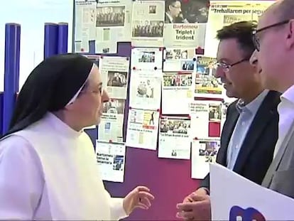 Sor Lucía da su bedición a Bartomeu