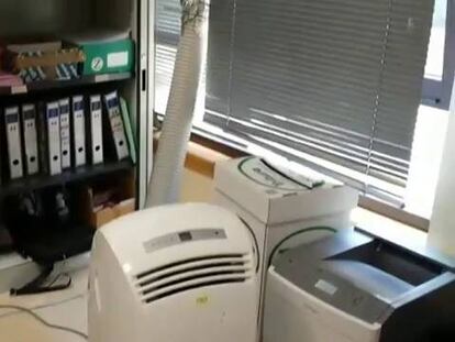 Los funcionarios de los juzgados de Valdemoro se niegan a trabajar a 40º