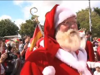 El Congreso Anual de Santa Claus se reúne en Copenhague