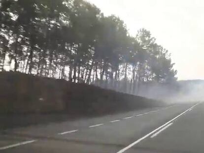 Vídeo | Así se lucha contra el fuego en la Sierra de Gata