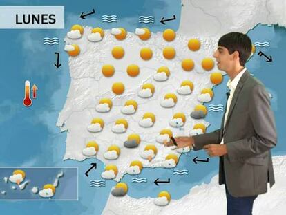 Un lunes un poco más fresco con tormentas por el sureste