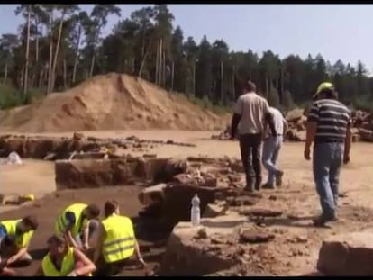Arqueólogos alemanes hallan las huellas de un dinosaurio desconocido
