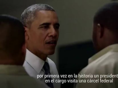 Obama, primer presidente estadounidense que habla con presos