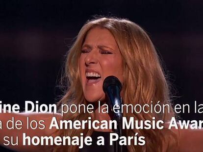 Jared Leto y Celine Dion recuerdan a París en los American Music