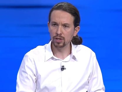 Iglesias: “Lamento que no esté Rajoy para recordarle el registro a la sede del PP”