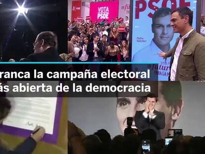 Rajoy, Sánchez, Rivera e Iglesias arrancan la carrera para ocupar La Moncloa