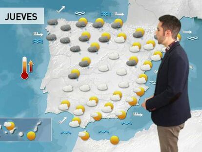 Las nubes cubren la Península