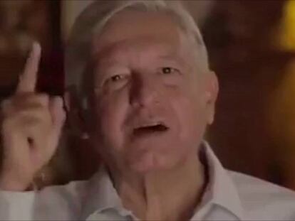 López Obrador, sancionado por hacer campaña con su ‘spot’ del avión presidencial