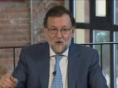 Mariano Rajoy en una reunió amb emprenedores.