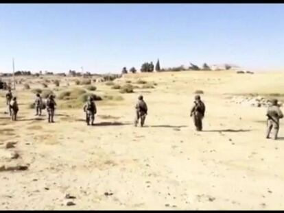 El Ejército sirio desmina los alrededores de Palmira tras su captura.