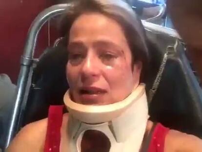 América Gabriel, golpeada por exigir que se recojan las heces de un perro