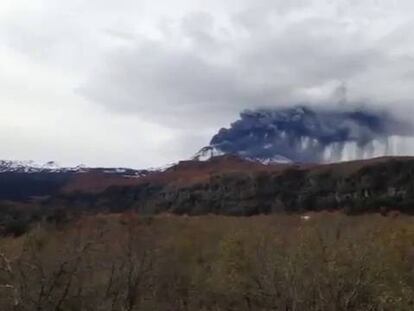 La erupción del Volcán Nevados del Chillán