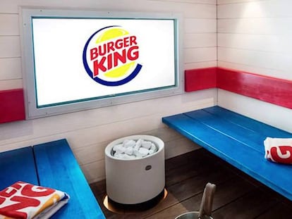 Imagen de la sauna de Burger King