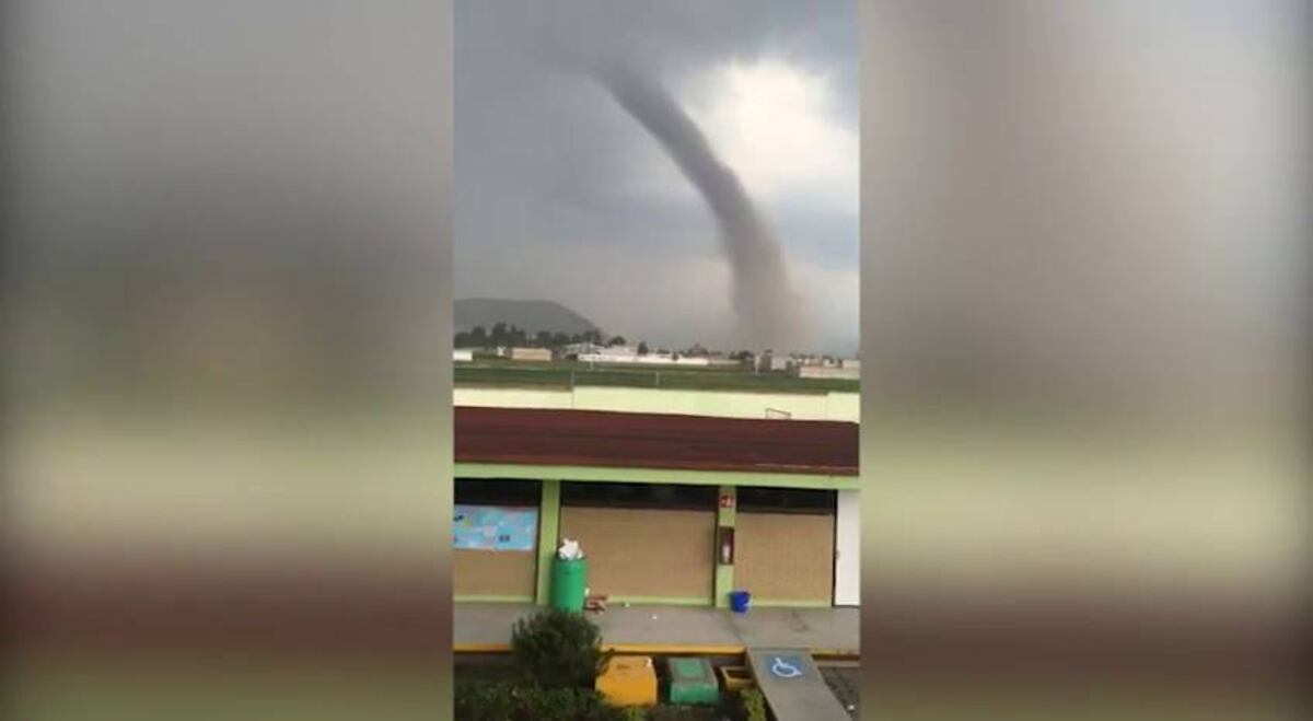 Tornado de Toluca de Lerdo, en el Estado de México