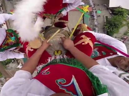 Los voladores de Cuetzalán, como nunca los has visto