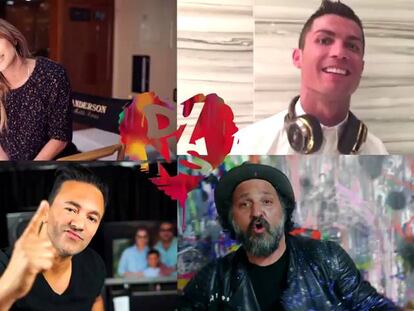 Cristiano Ronaldo canta junto a JLo