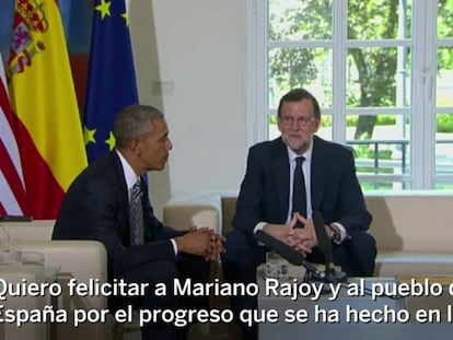 Obama vuelve a Washington tras una breve visita para reforzar los lazos con España