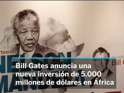 Bill Gates dona 5.000 millones de dólares al desarrollo de África