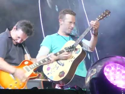 Michael J. Fox, guitarrista de Coldplay