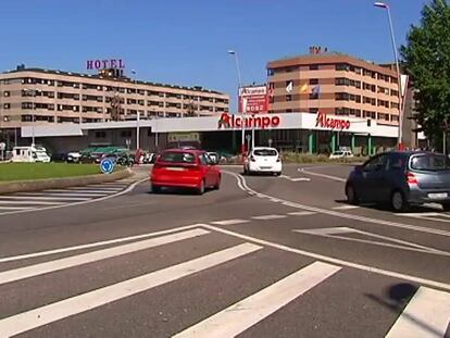 Rotonda de la Avenida Castelao de Vigo.