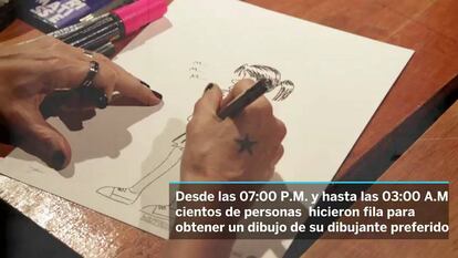 Un centenar de artistas argentinos de las historieta dibujaron para recaudar fondos.