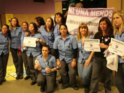 Las mujeres paran Buenos Aires por una hora