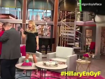 Hillary Clinton baila salsa