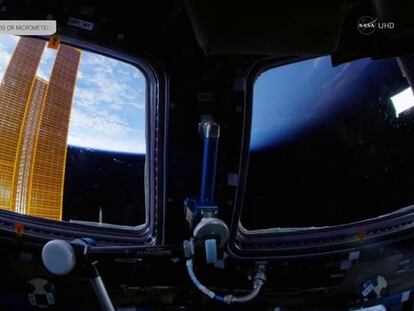 La Tierra vista desde la Estación Espacial Internacional.